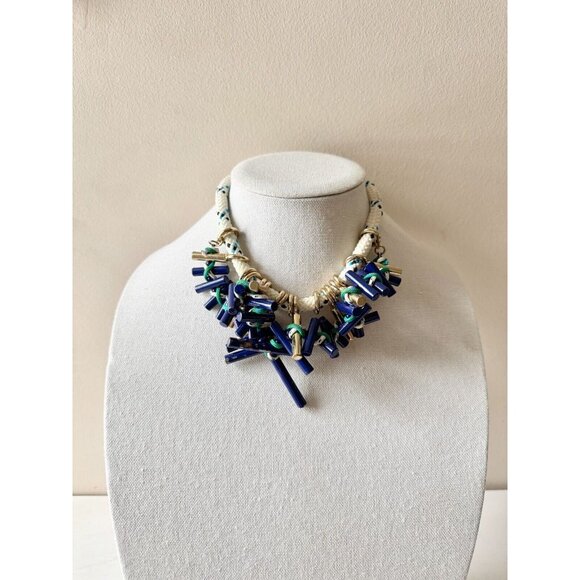 ZARA Rope Metal Bar Statement Princess Necklace - Picture 1 of 13